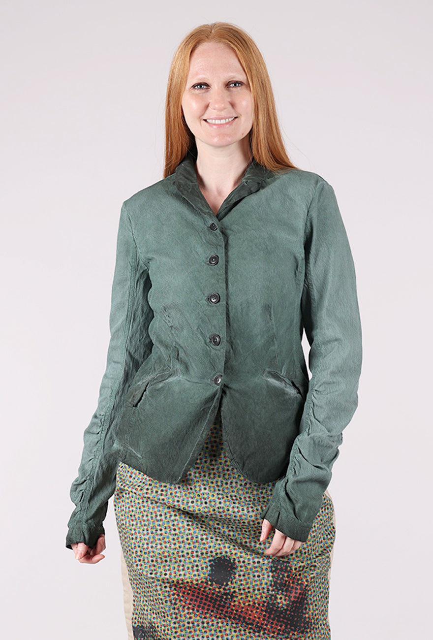Rundholz Texture Twill Trim Jacket, Pine Reverse 