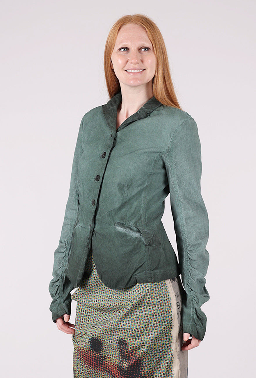 Rundholz Texture Twill Trim Jacket, Pine Reverse 