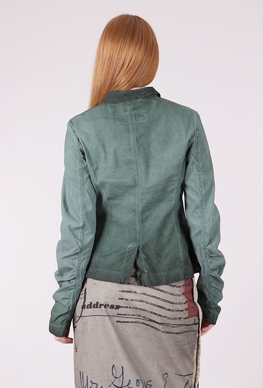 Rundholz Texture Twill Trim Jacket, Pine Reverse 