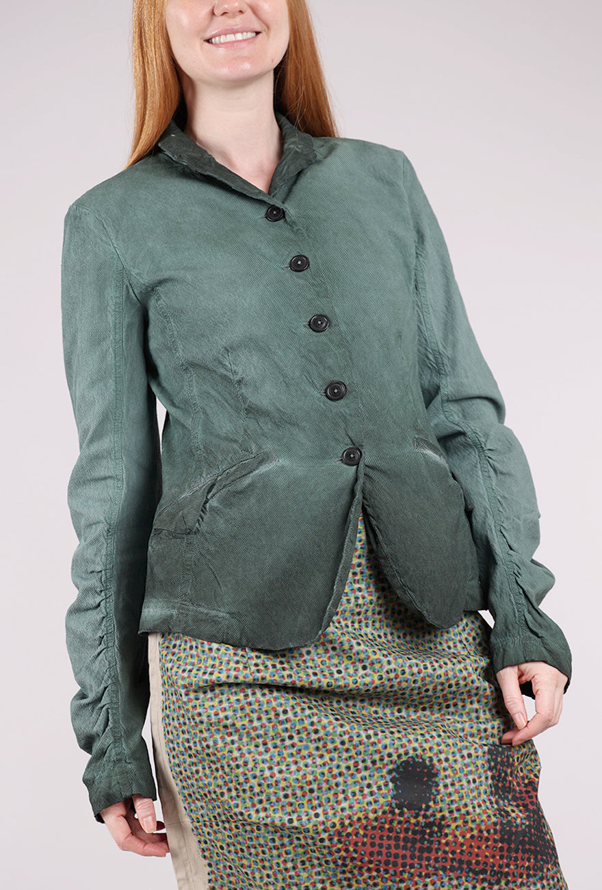 Rundholz Texture Twill Trim Jacket, Pine Reverse 
