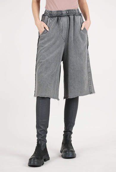 Baci Bermuda Sweat Shorts, Vintage Silver 