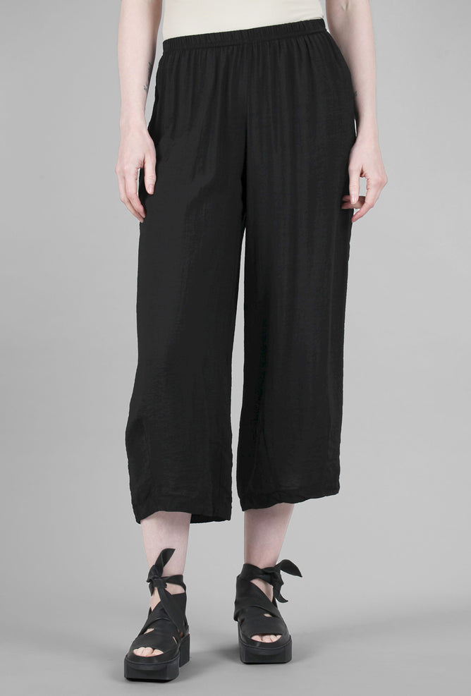 Cut Loose Parachute Darted Pants, Black 