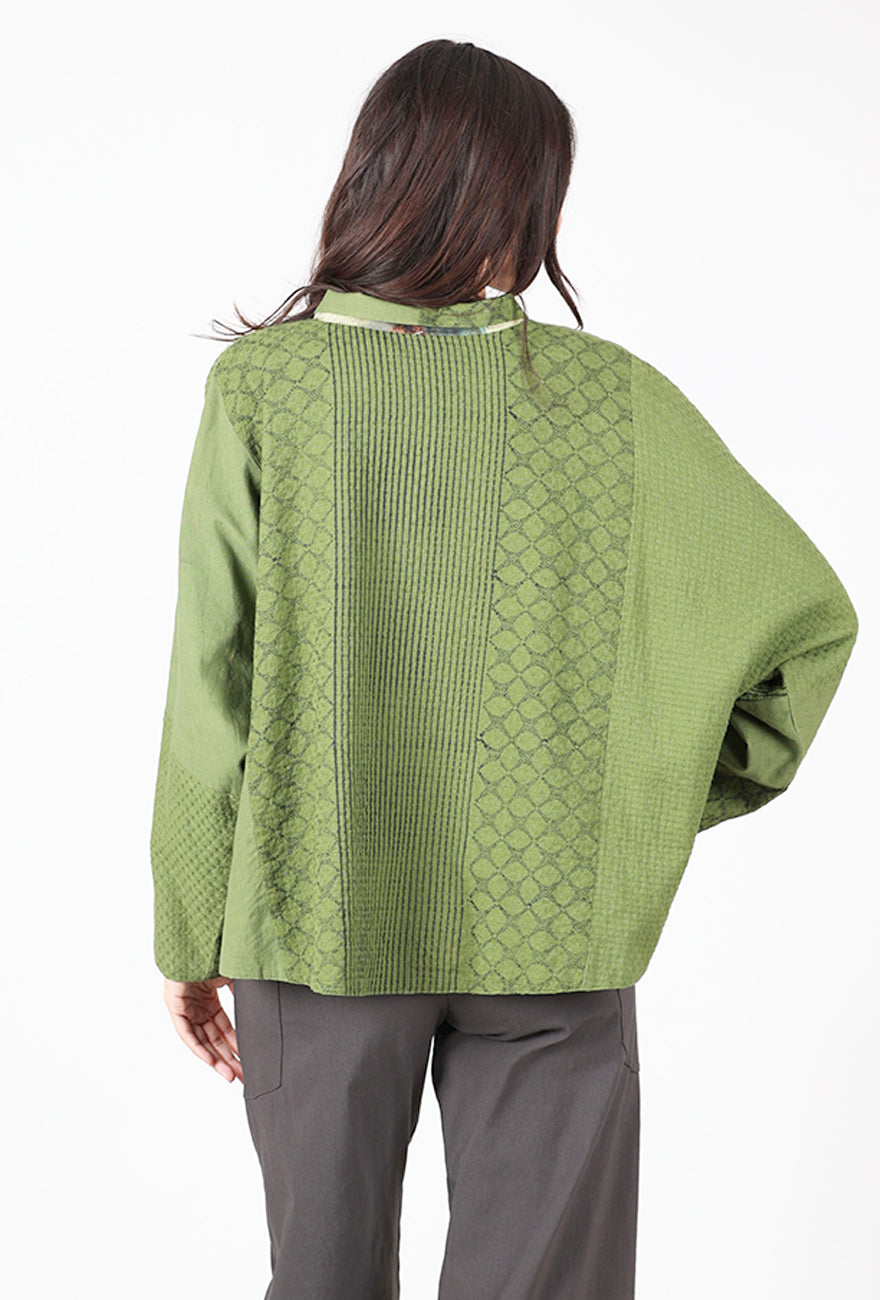 Crop Curve Jacket, Capers