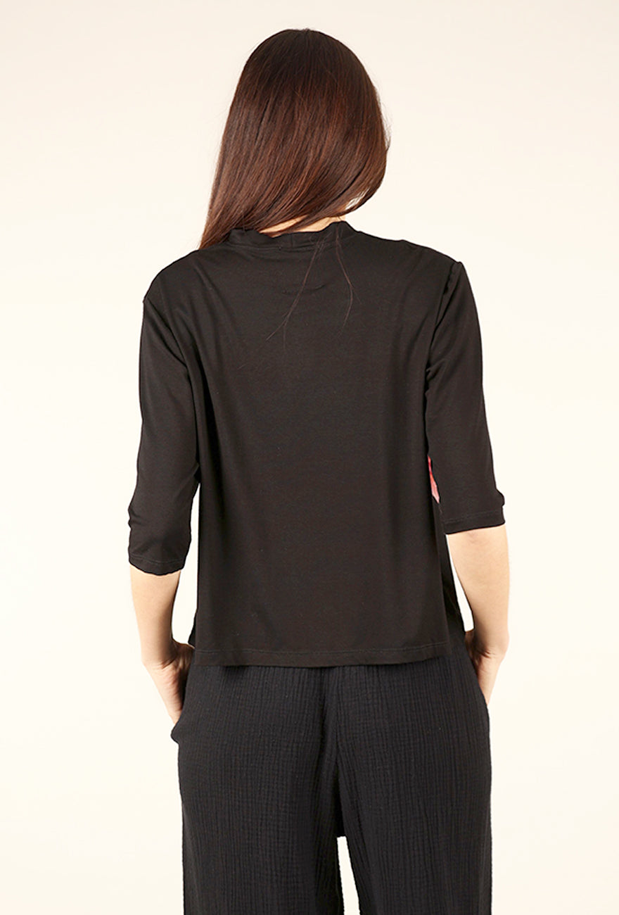 Heyne Bogut WTF Tee, Black/Rose 