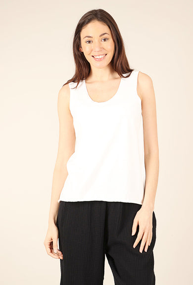 Cynthia Ashby Knit Tank, Natural 