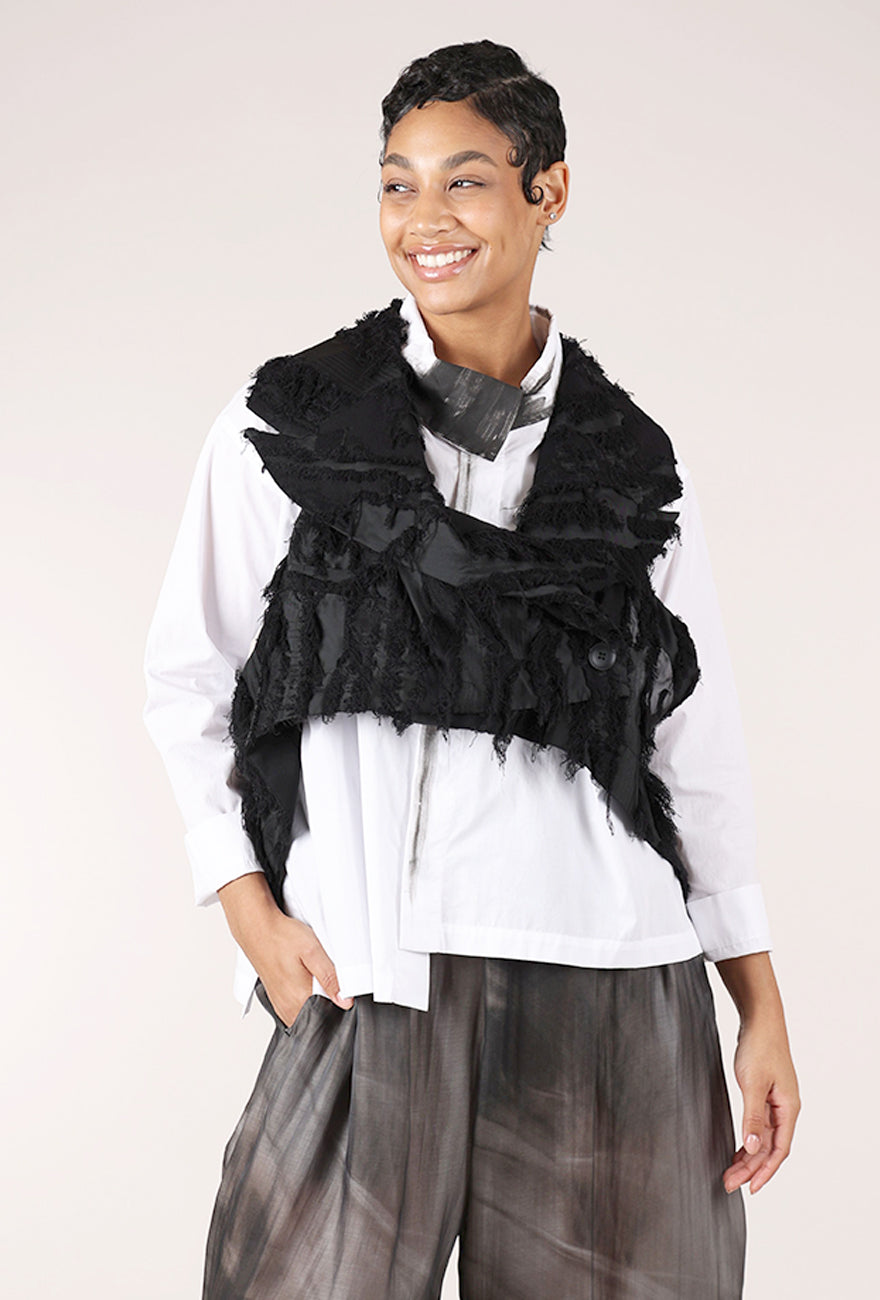 Moyuru Fringe Fest Vest, Black 