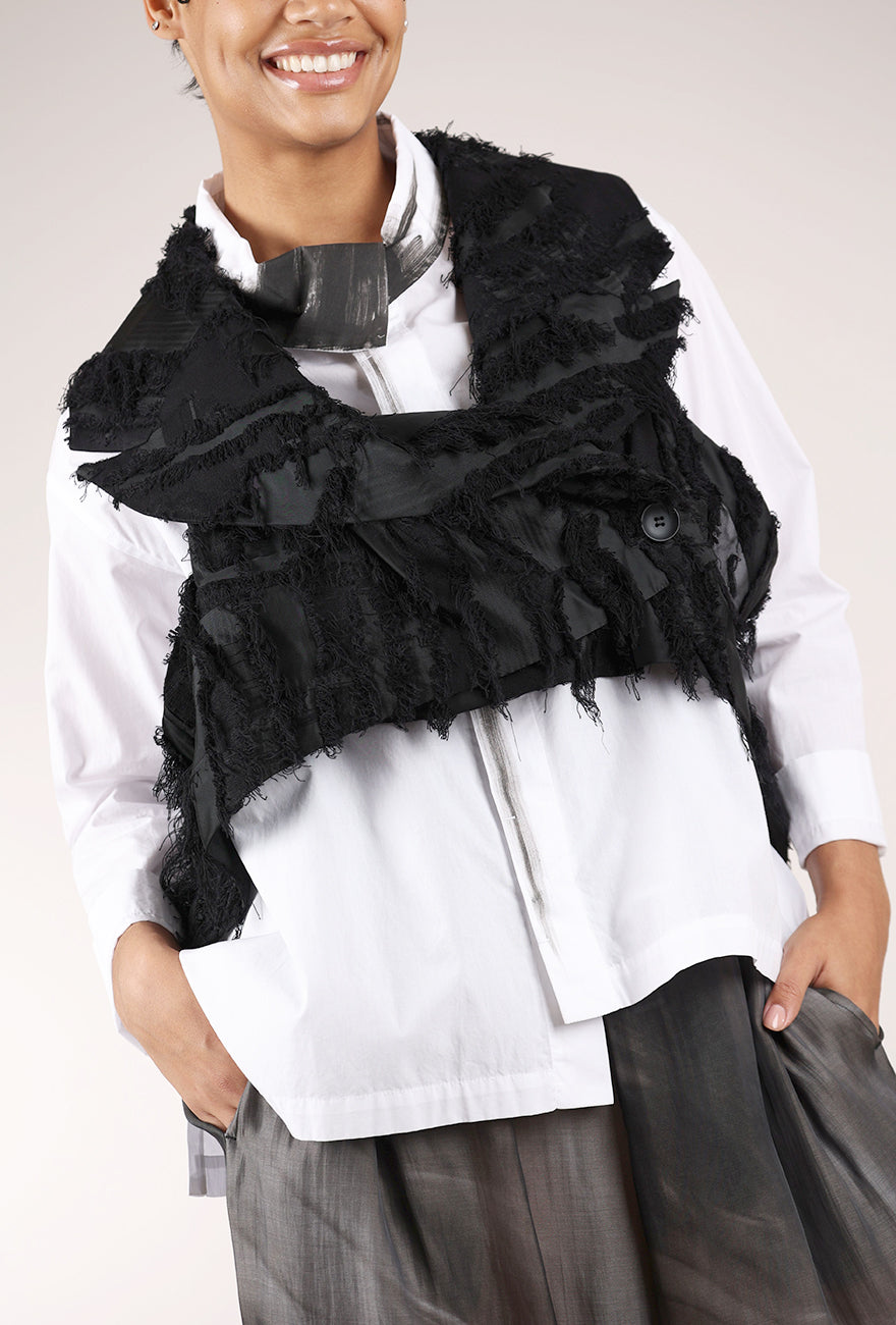 Moyuru Fringe Fest Vest, Black 