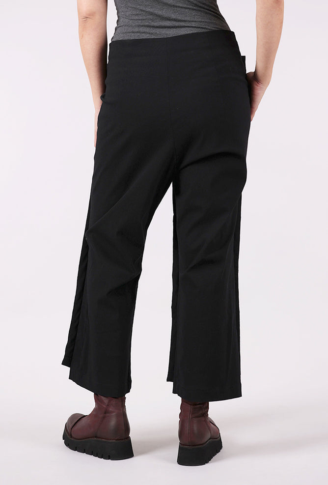 Rundholz Double Front Trim Trouser, Black 