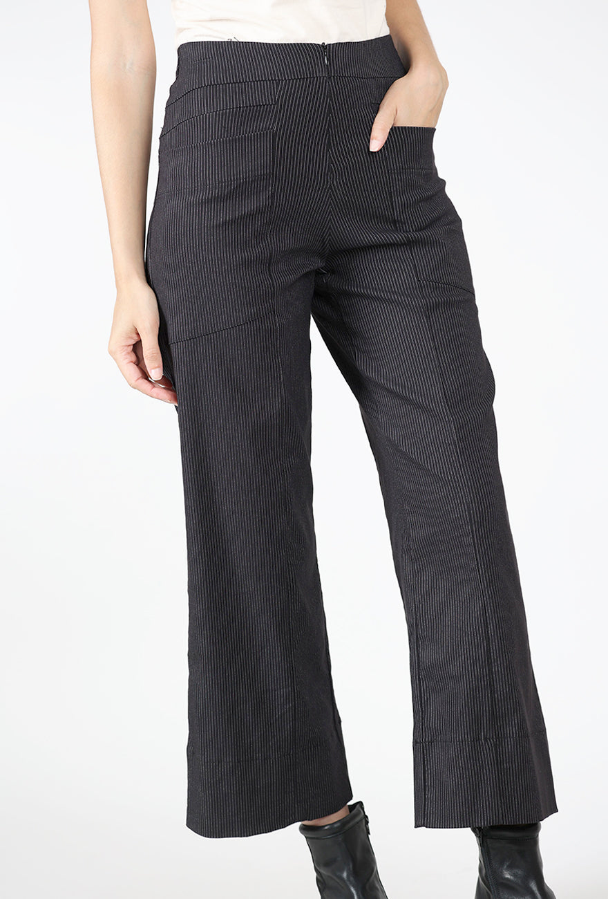Wager Pant, Black Pinstripe