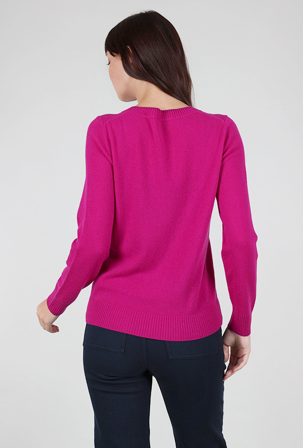 Cocoa Cashmere Cashmere Leilani Star Sweater, Grape 