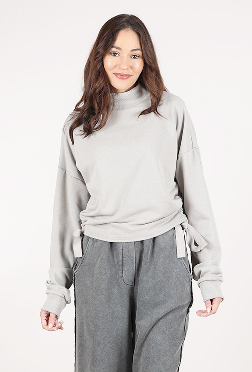 Grade & Gather Side Scrunch Top, Dust 