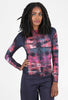 AMB Designs Raw Edge Second Skin Top, Mixed Media/Red 
