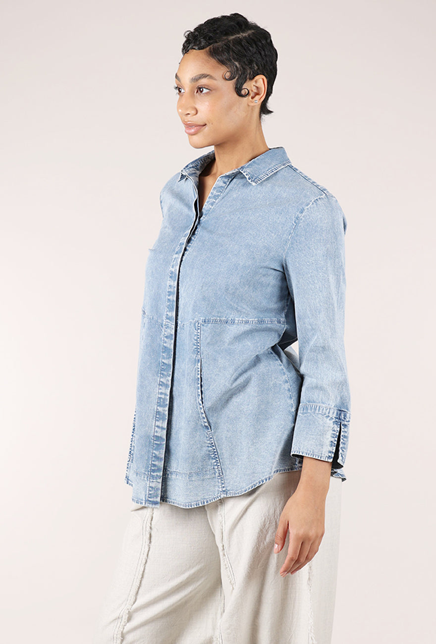 Habitat The 'One' Denim Shirt, Light Blue 