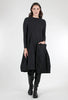 Alembika Hem Inset Cozy Dress, Black 