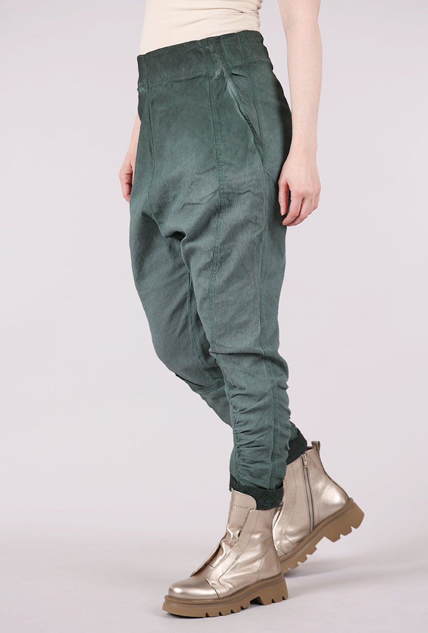 Rundholz Texture Twill Slip On Pant, Pine Reverse 