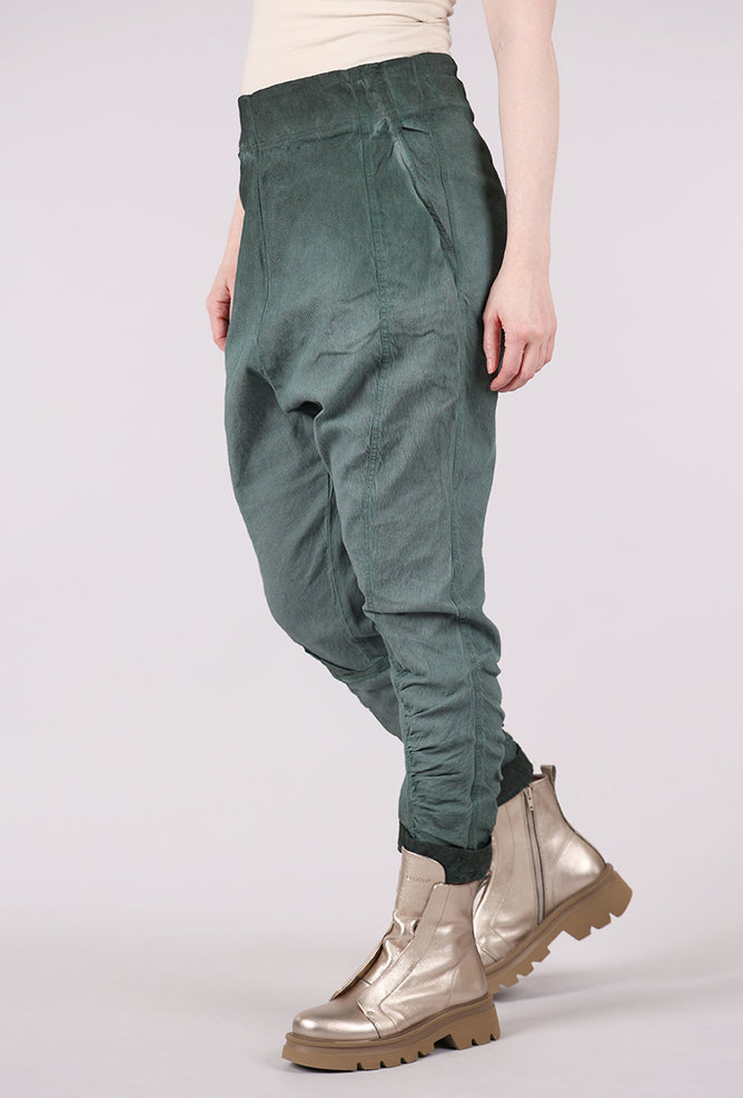 Rundholz Texture Twill Slip On Pant, Pine Reverse 