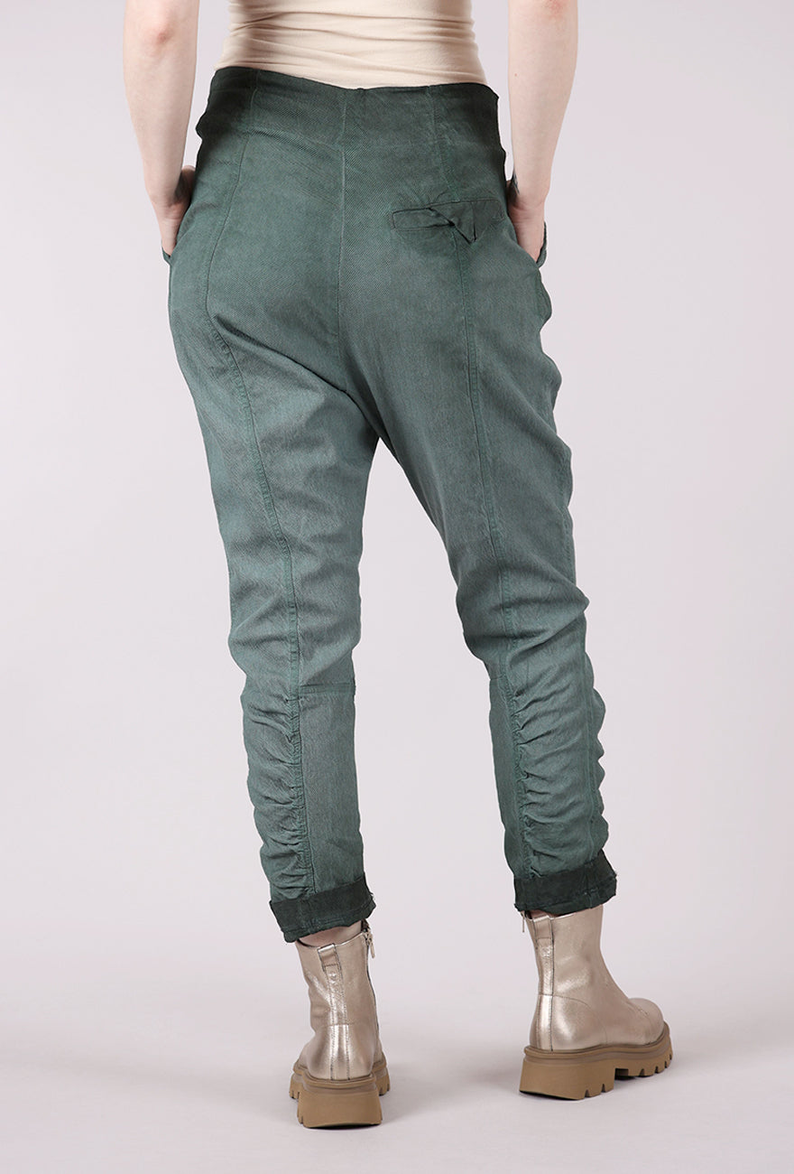 Rundholz Texture Twill Slip On Pant, Pine Reverse 