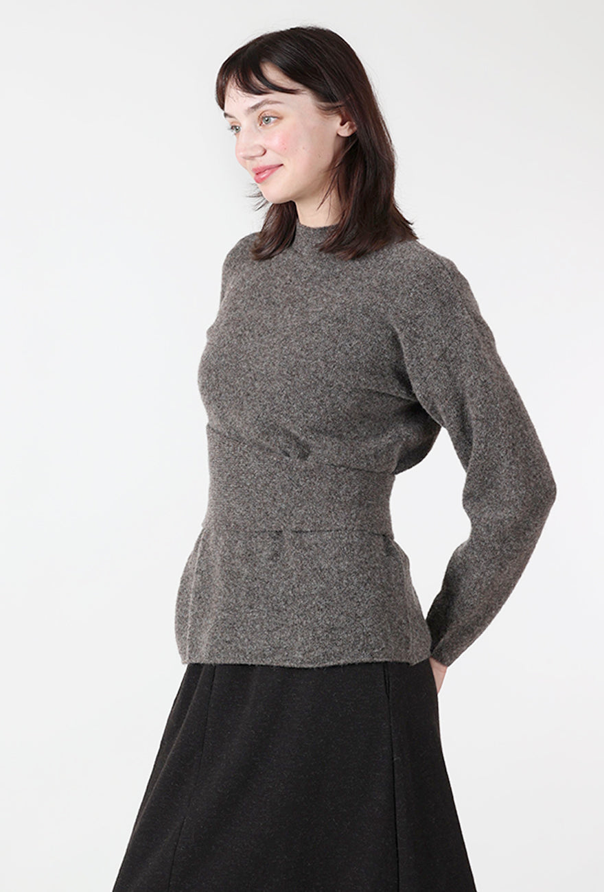 Bitte Kai Rand Self Belt Sweater, Earth Melange 