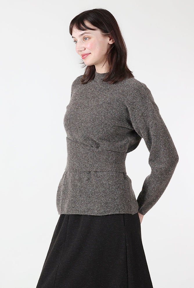 Bitte Kai Rand Self Belt Sweater, Earth Melange 