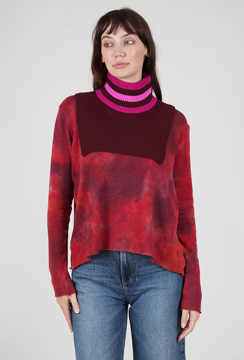 Cocoa Cashmere Nephele Collar, Mulberry One Size Mulberry