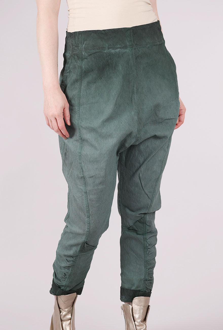 Rundholz Texture Twill Slip On Pant, Pine Reverse 