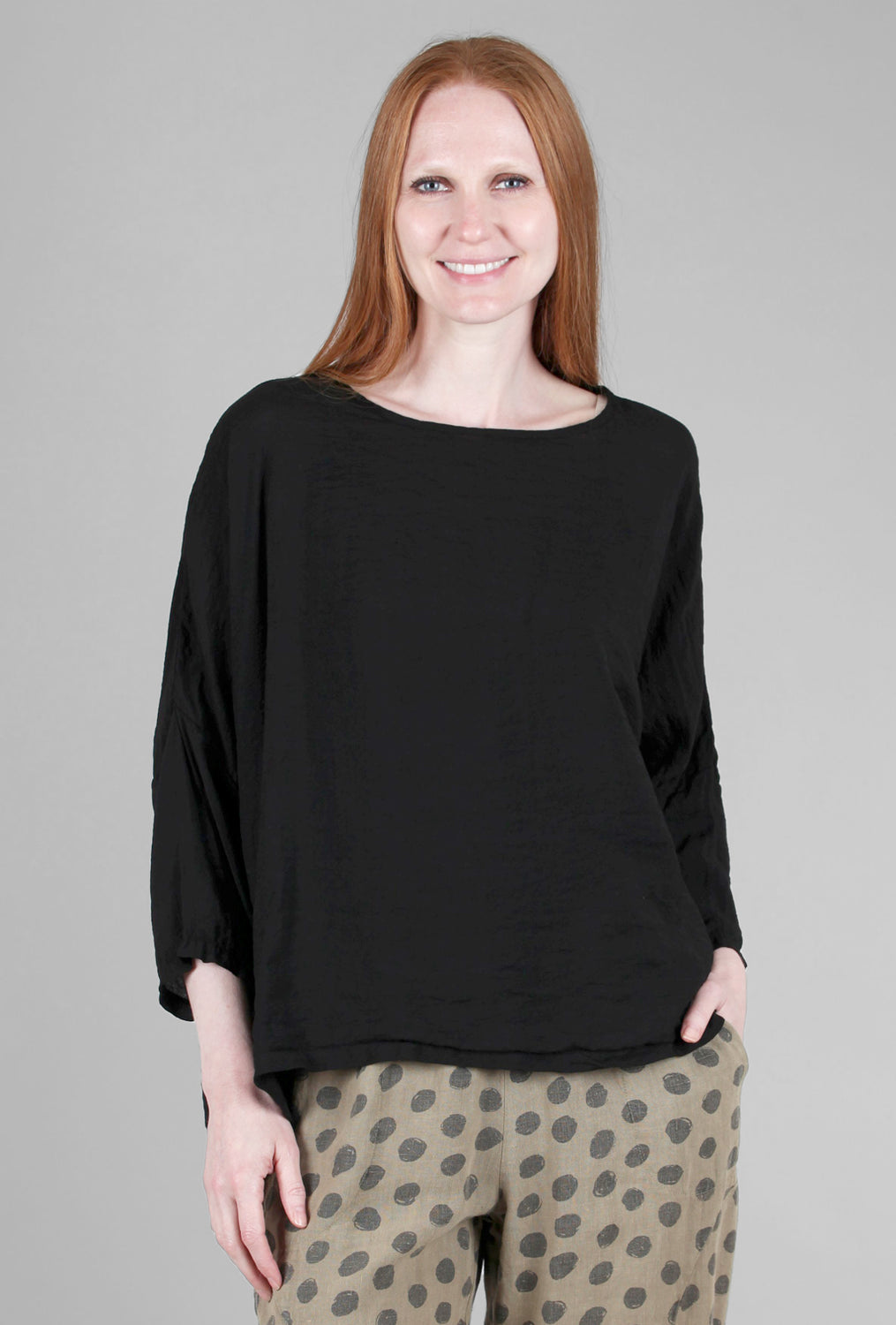 Skimming Crew Neck Dolman Sleeve Tee