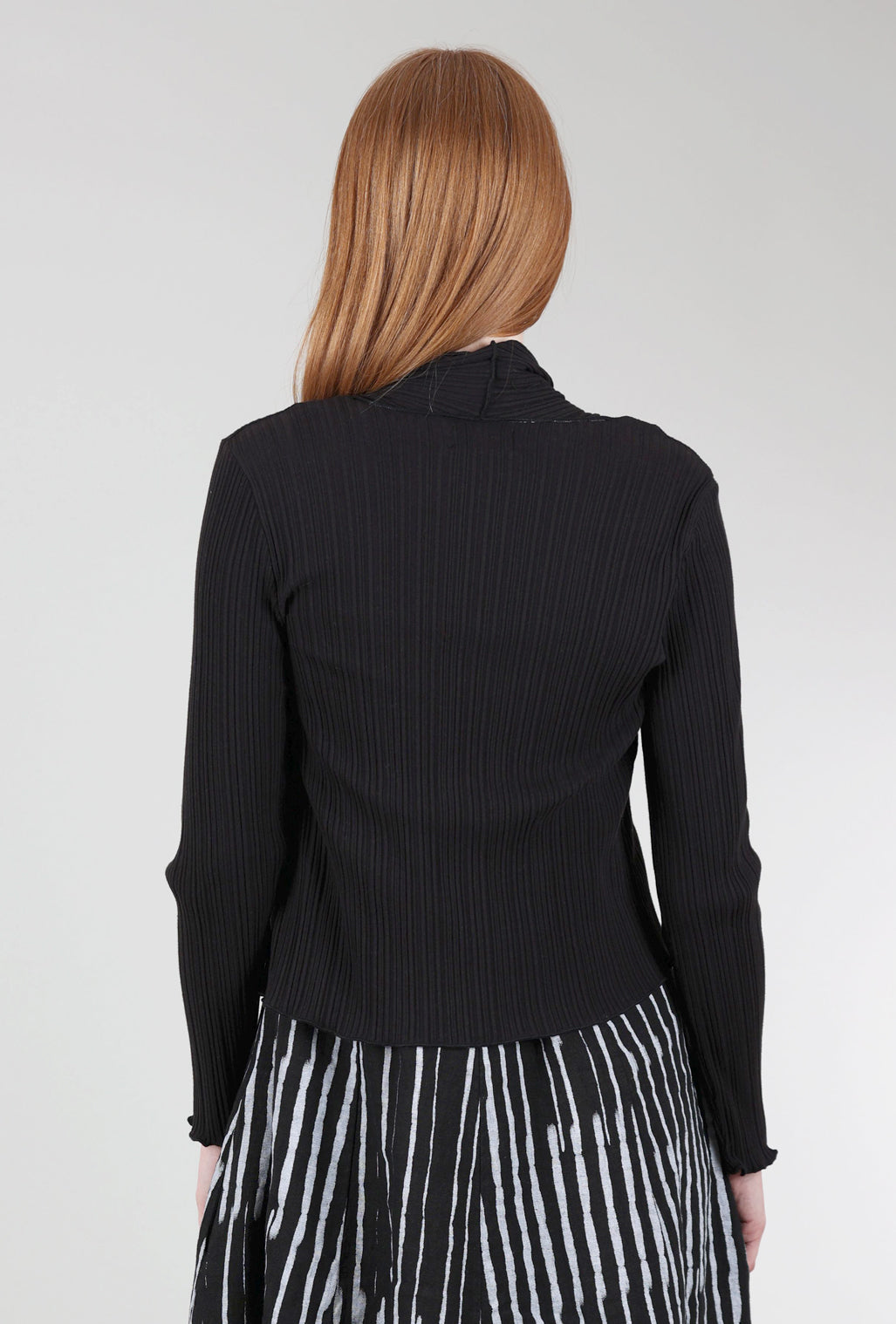 Fenini Micropleat Cardie, Black 