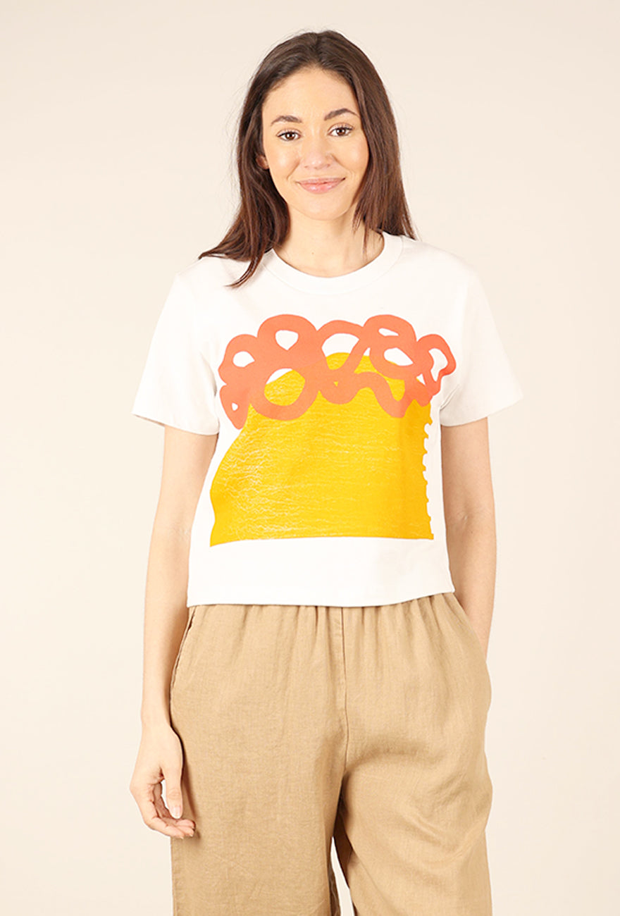 Go To Devil Wander Elaine Tee, Bone 