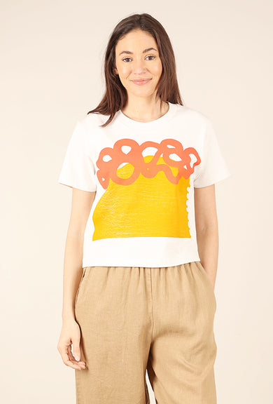 Go To Devil Wander Elaine Tee, Bone 