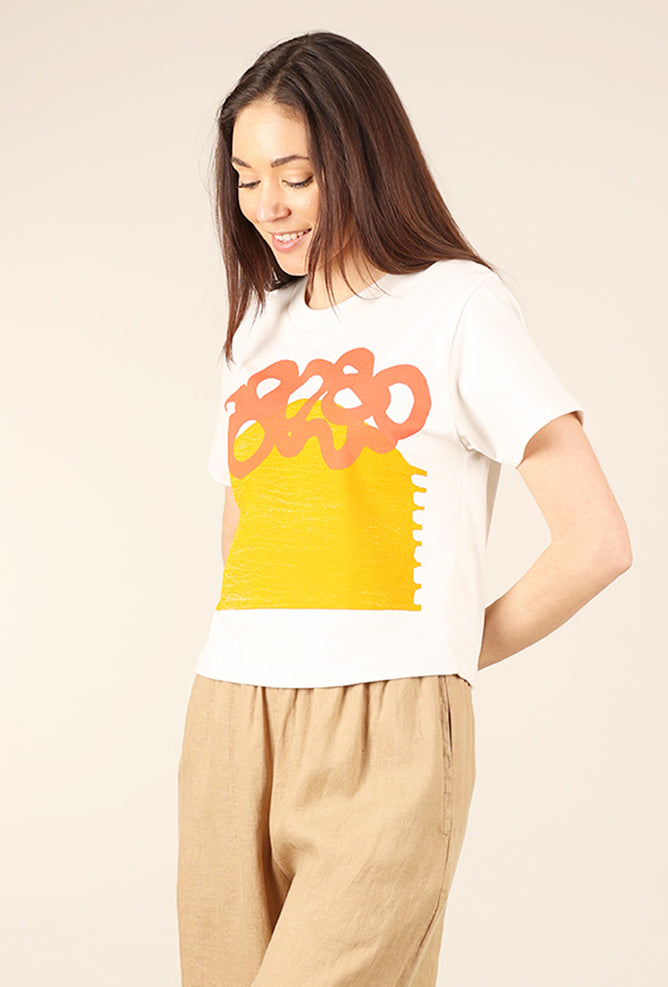 Go To Devil Wander Elaine Tee, Bone 