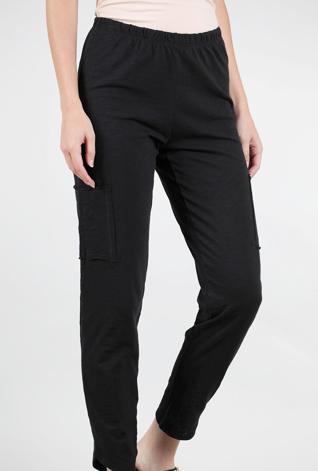 Escape by Habitat Cotton Slub Pocket Ankle Pant, Black 