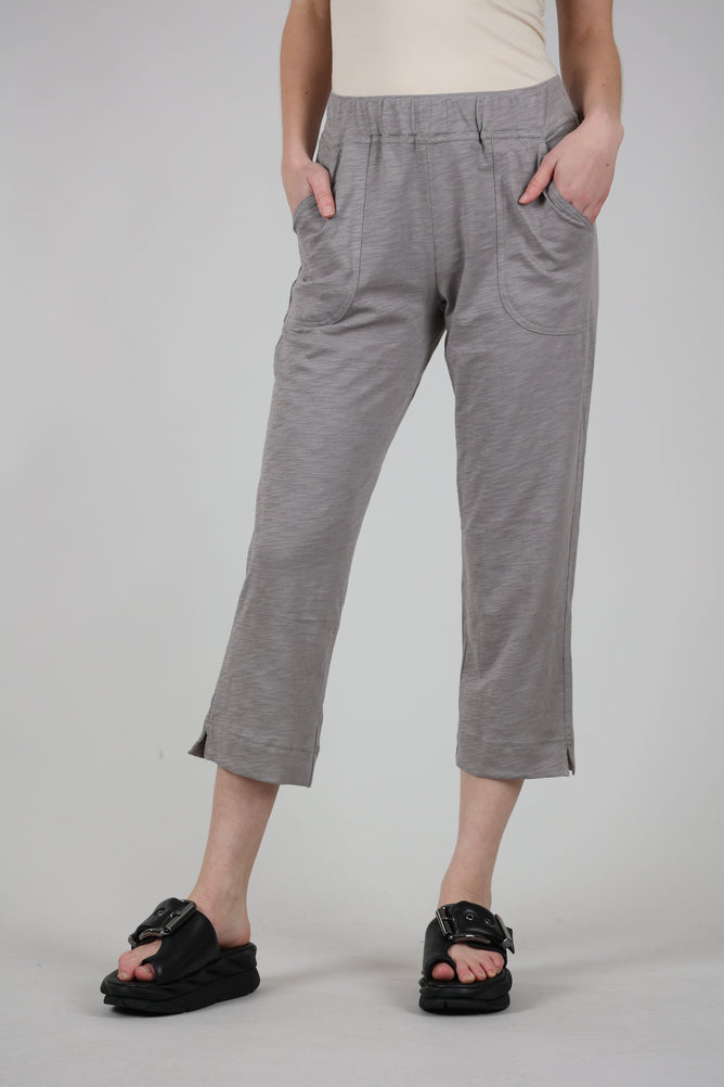 Escape by Habitat Cotton Slub Pocket Capri Pants, Fog 