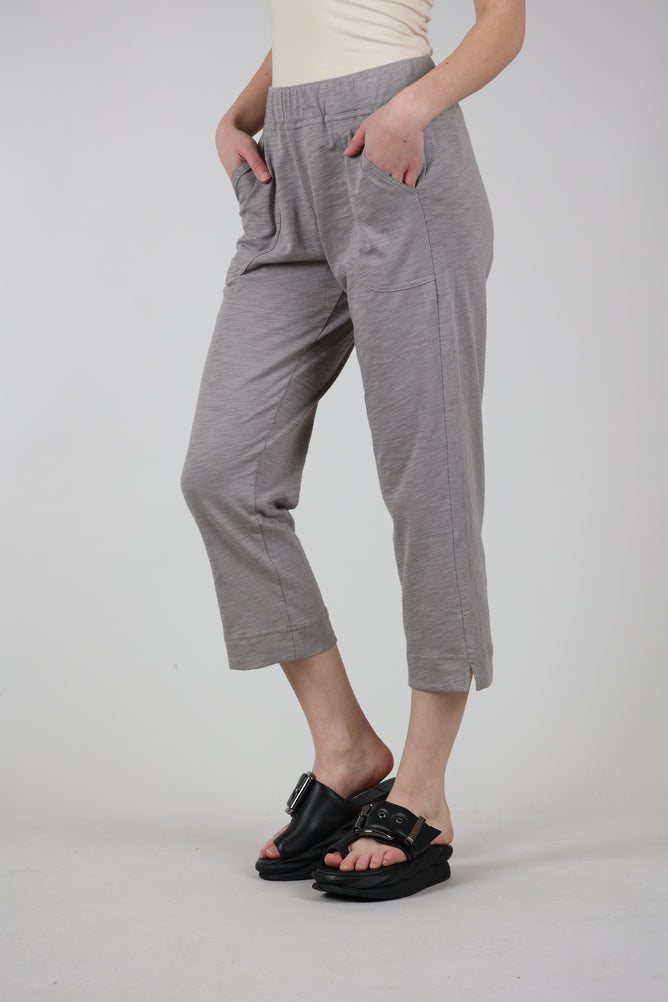 Escape by Habitat Cotton Slub Pocket Capri Pants, Fog 