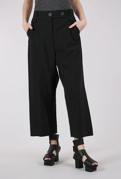 La Vaca Loca Buche Drape Trousers, Black 