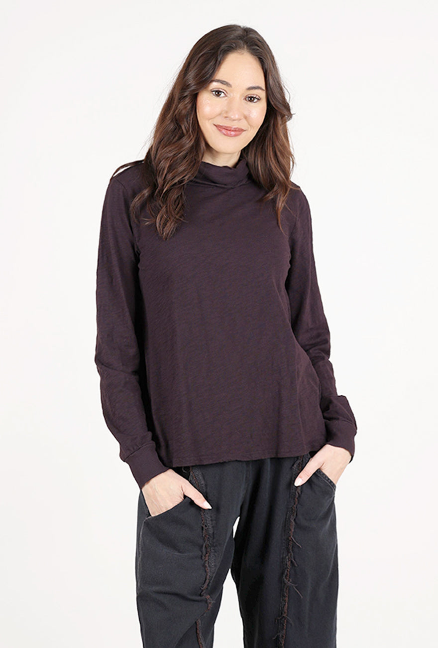 Mododoc Slub Turtleneck, Caviar 