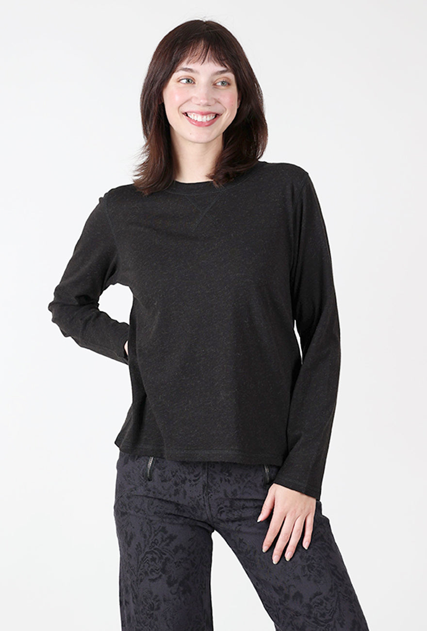 Alpaca Blend Tee, Black