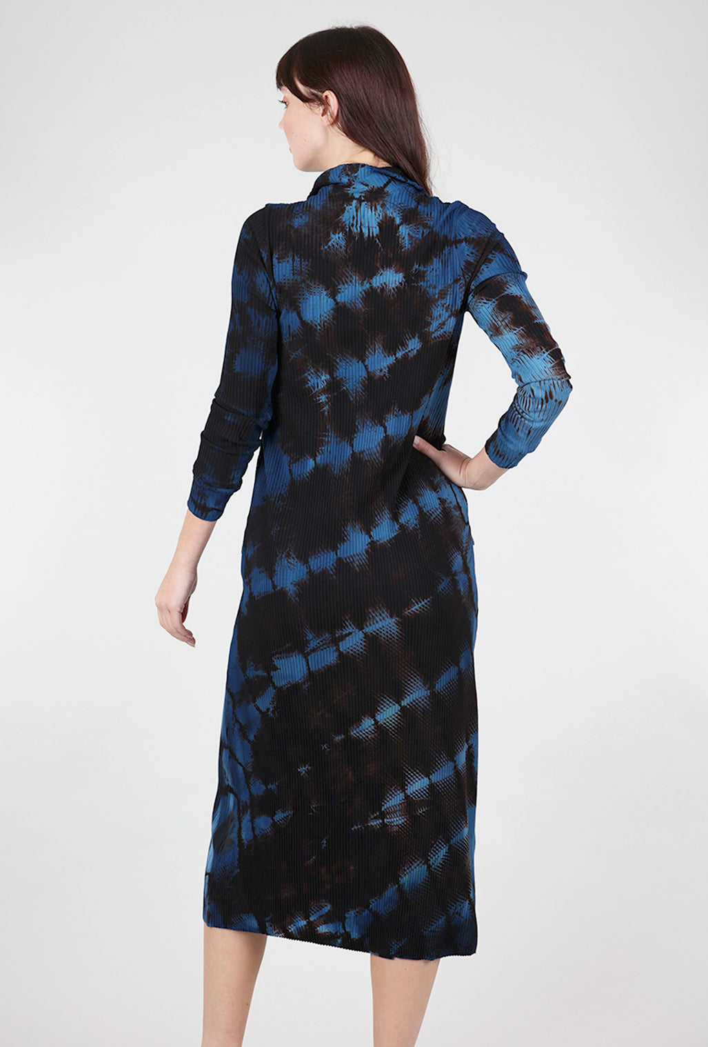 Heyne Bogut Snap Front Spiral Dye Dress, Blue Mix 