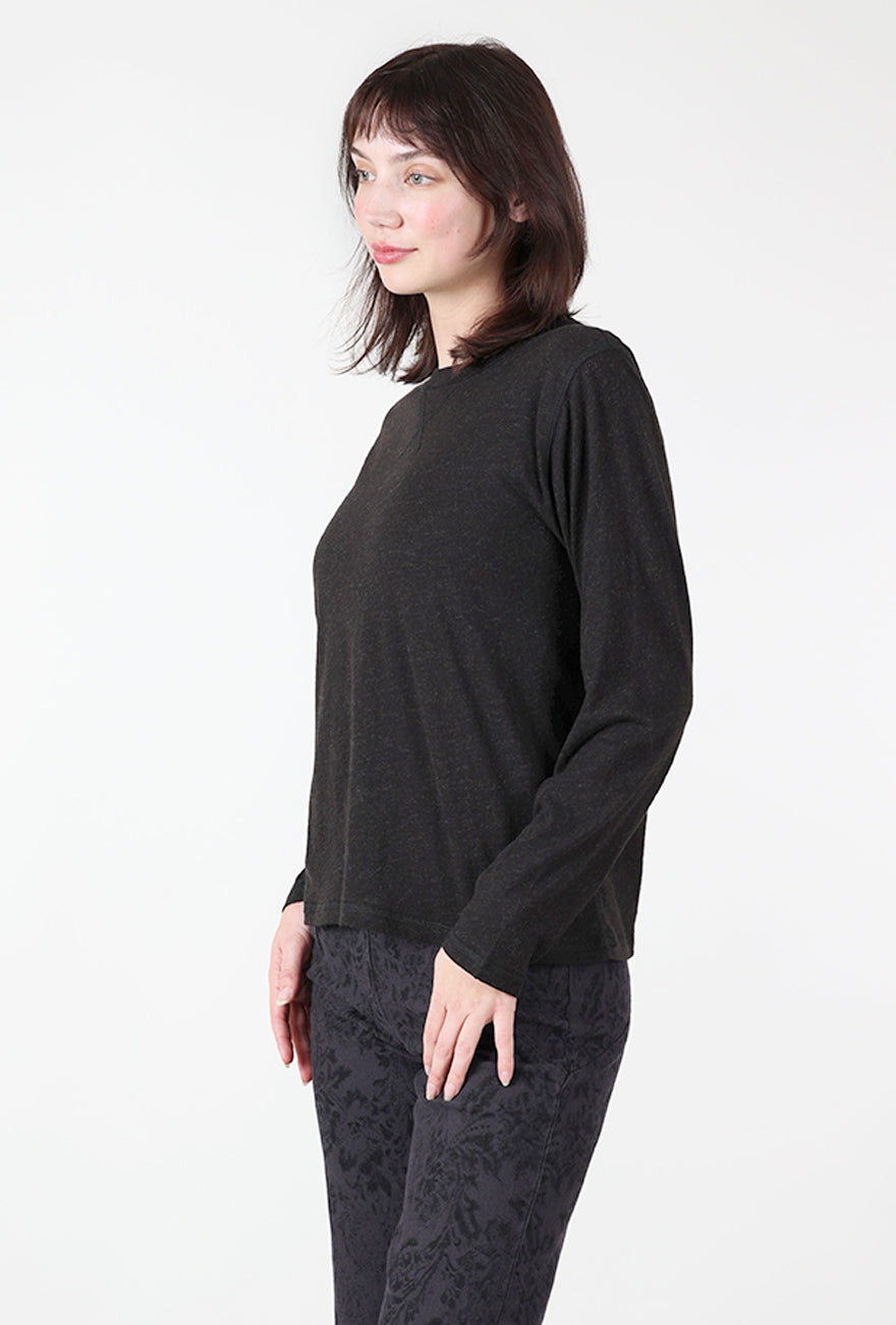 Alpaca Blend Tee, Black