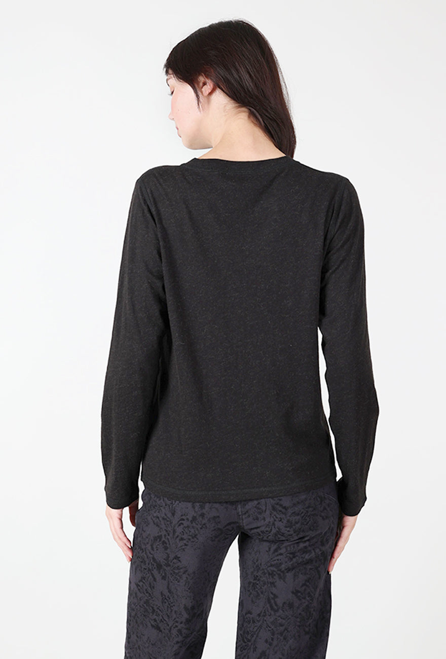 Alpaca Blend Tee, Black