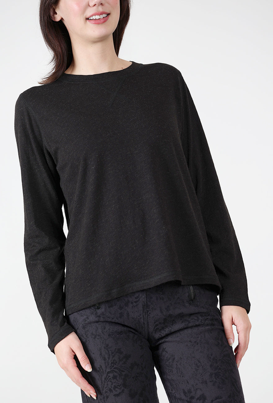 Alpaca Blend Tee, Black