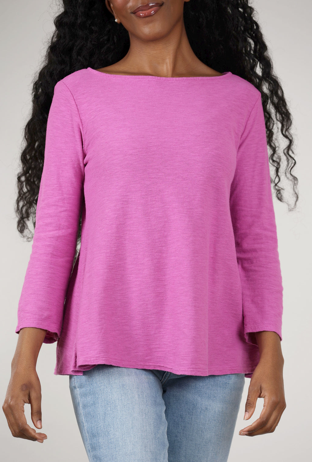 Cut Loose A-Line 3/4 Boatneck Tee, Cosmo 