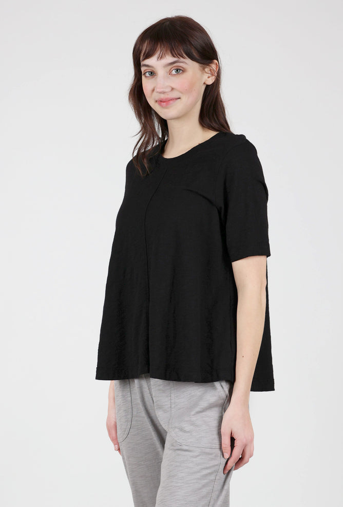 Wilt Elbow Sleeve Trapeze Tee, Black 