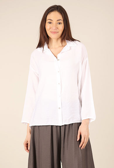 Cut Loose Parachute Swing Shirt, White 