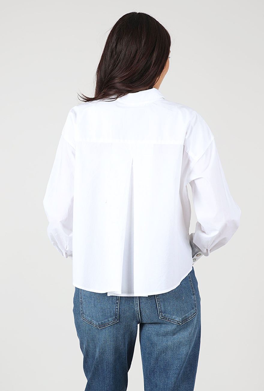 BKR Ideal Button Down, White Angle 3