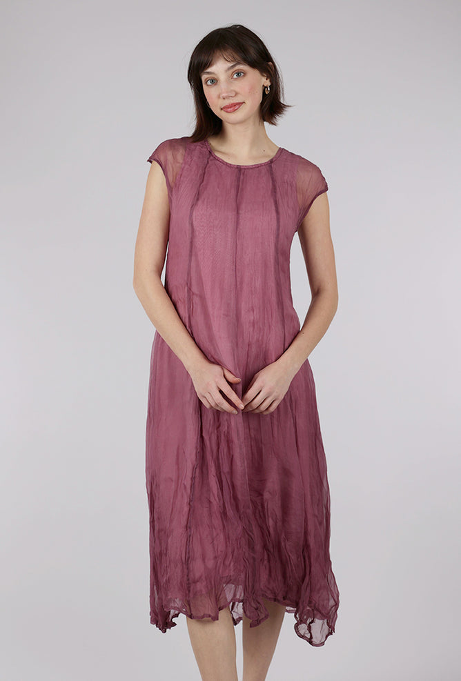 Grizas Floating Overlay Dress, Orchid 