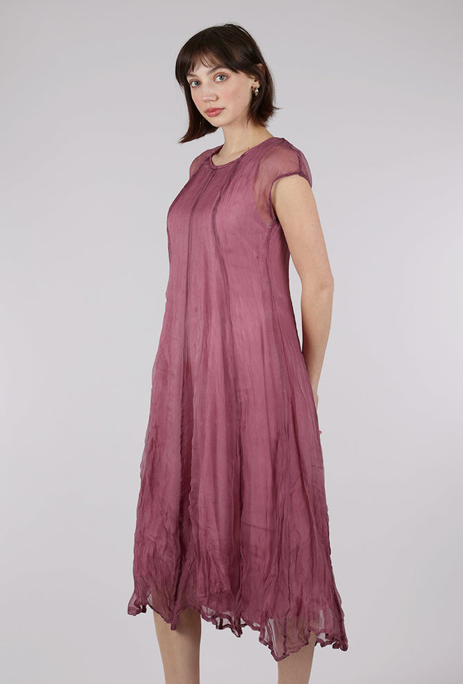 Grizas Floating Overlay Dress, Orchid 