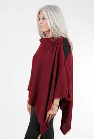 Pure Amici PA Cashmere Wrap, Garnet 