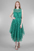 Eva Franco Shentel Petal Dress, Seaglass Green 