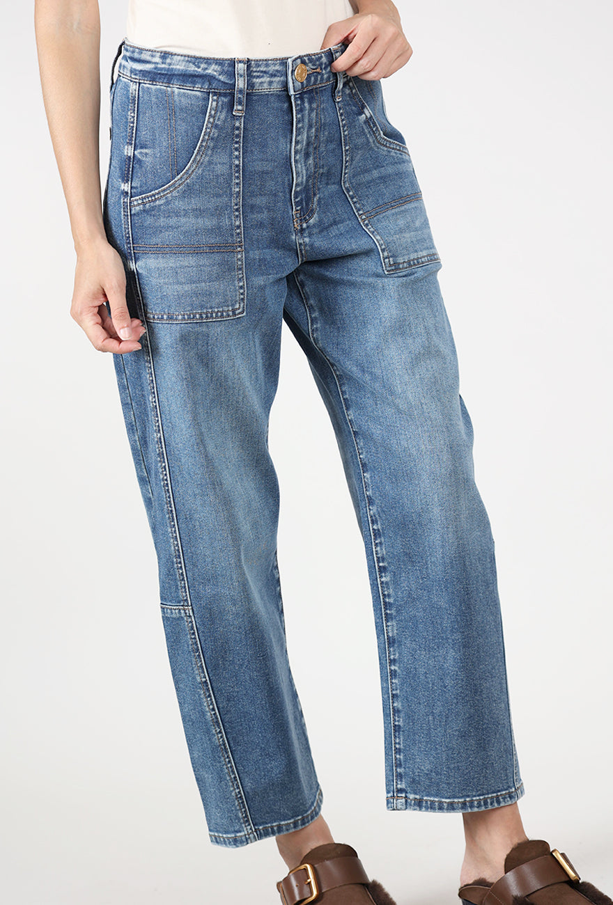 Ashton High Rise Relaxed Leg, Autumn Wash Angle 4