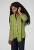 M Square Iris Button-Up Shirt, Jade 